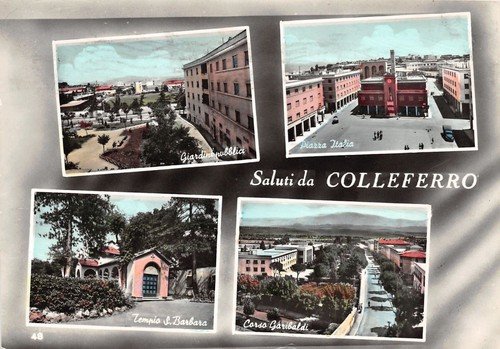 Cartolina - Postcard - Saluti da - Colleferro - vedutine …