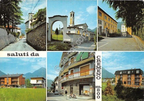 Cartolina - Postcard - Saluti da - Cremeno - Vedutine …