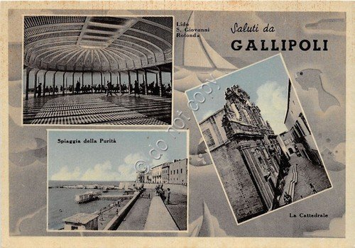 Cartolina - Postcard - Saluti da - Gallipoli - Vedutine … | Immagine principale
