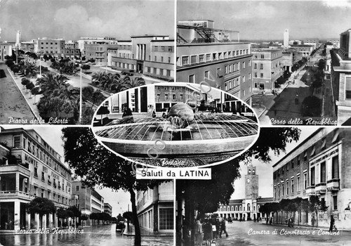 Cartolina - Postcard - Saluti da - Latina - Vedutine …