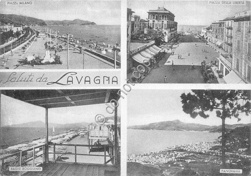 Cartolina - Postcard - saluti da - Lavagna - Vedutine …
