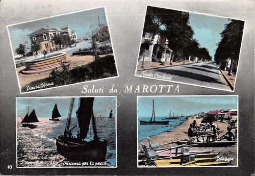 Cartolina - Postcard - Saluti da - Marotta - vedutine …