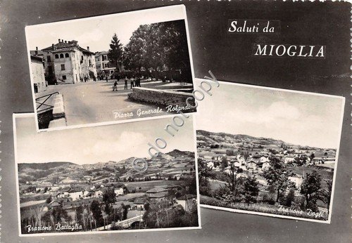 Cartolina - Postcard - Saluti da - Mioglia - vedutine …
