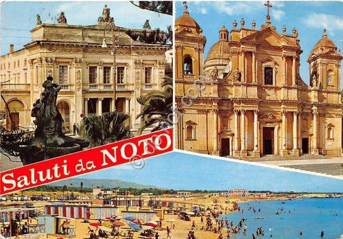 Cartolina - Postcard - Saluti da - Noto - vedutine …