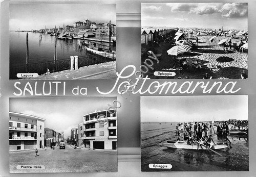 Cartolina - Postcard - Saluti da - Sottomarina - vedutine …