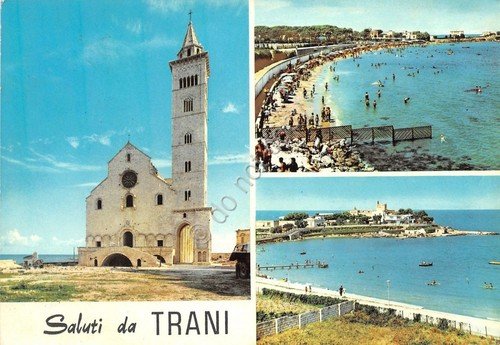 Cartolina - Postcard - Saluti da - Trani- Vedutine - …