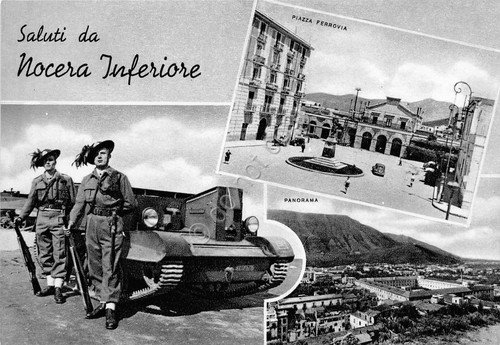 Cartolina - Postcard - Saluti da Nocera Inferiore - Bersaglieri … | Immagine principale