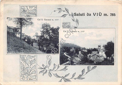 Cartolina - Postcard - Saluti da Viù vedutine Col S. … | Immagine principale