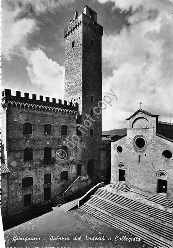 Cartolina - Postcard - San Giminiano - Palazzo del Podestà …