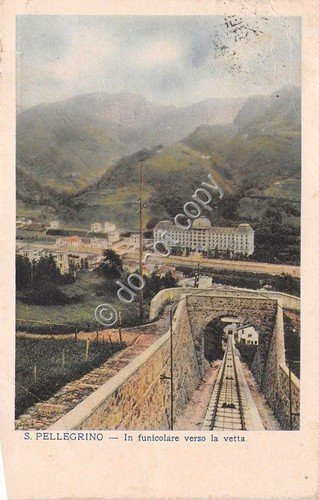 Cartolina - Postcard - San Pellegrino - In funicolare verso …