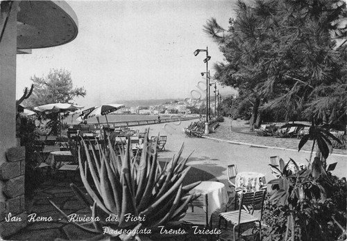 Cartolina - Postcard - San Remo - passeggiata Trento Trieste …