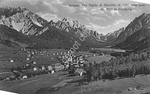 Cartolina - Postcard - San Vigilio di Marebbe - Panorama …