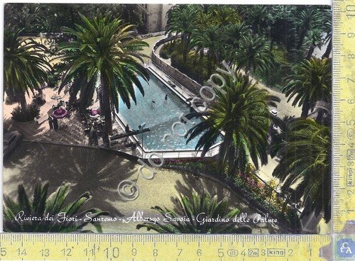 Cartolina - Postcard - Sanremo - Albergo Savoia - Giardino … | Immagine principale