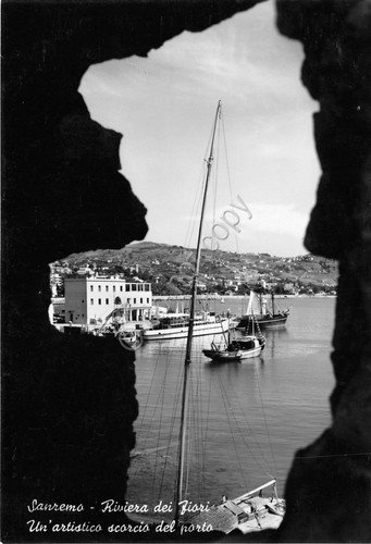 Cartolina - Postcard - Sanremo - scorcio del porto - …