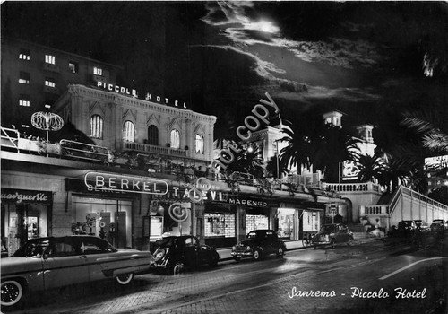 Cartolina - Postcard - Sanremo Piccolo Hotel auto d'epoca 1958 | Immagine principale