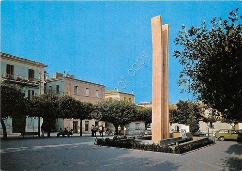 Cartolina - Postcard - Santa Croce di Magliano - Piazza … | Immagine principale