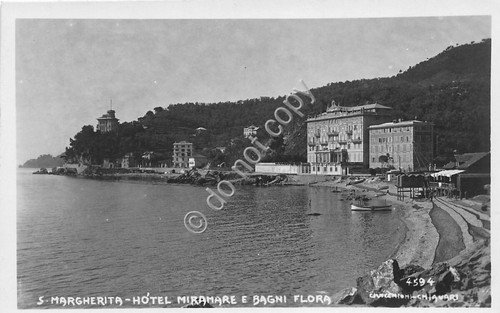 Cartolina - Postcard - Santa Margherita - Hotel Miramare - …