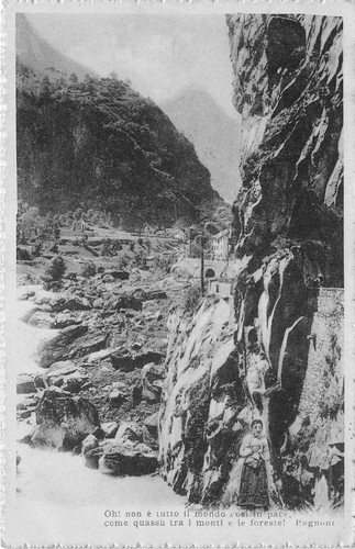 Cartolina - Postcard - scorcio di montagna e vallata - … | Immagine principale