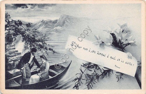 Cartolina - Postcard - Se amor non è - Petrarca … | Immagine principale