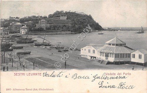 Cartolina - Postcard - Sestri Levante - Bagni Nettuno - …