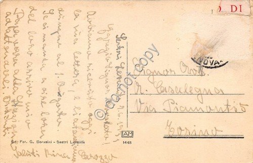 Cartolina - Postcard - Sestri Levante Pensione S.Anna Viale Umberto …