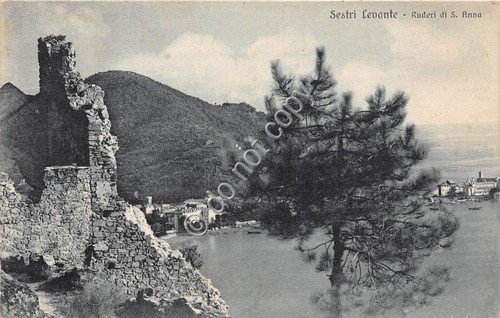 Cartolina - Postcard - Sestri Levante Ruderi S. Anna panorama … | Immagine principale