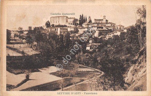 Cartolina - Postcard - Settime d'Asti - Castello Borsarelli anni …