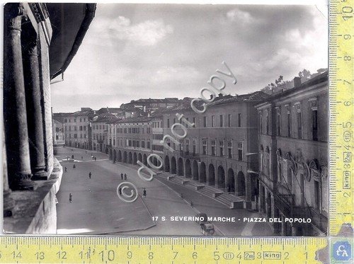 Cartolina - Postcard - Severino Marche - Piazza del Popolo … | Immagine principale