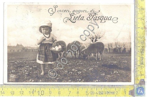 Cartolina - Postcard - Sinceri auguri di Buona Pasqua - …