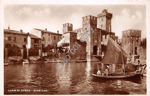 Cartolina - Postcard - Sirmione - Panorama - Barca - …