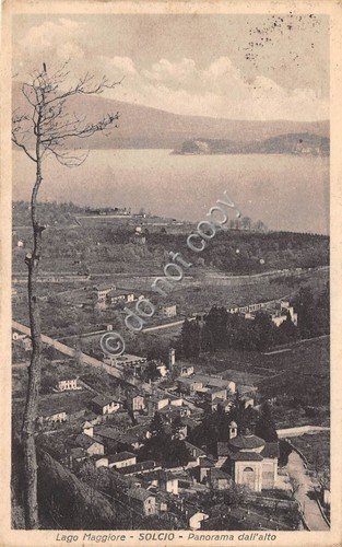 Cartolina - Postcard - Solcio Panorama dall'alto 1928 VG | Immagine principale