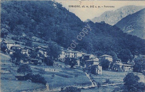 Cartolina - Postcard - Somadino - Panorama - 1932 | Immagine principale