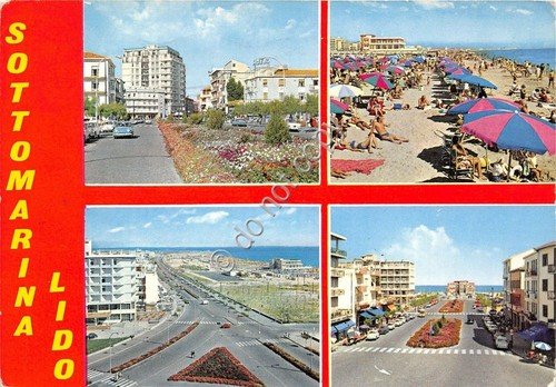 Cartolina - Postcard - Sottomarina Lido - Vedutine - anni … | Immagine principale