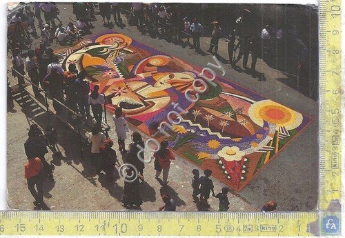 Cartolina - Postcard - Spello - Infiorata - 1995
