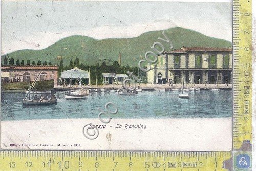 Cartolina - Postcard - Spezia - La Banchina - 1907 | Immagine principale