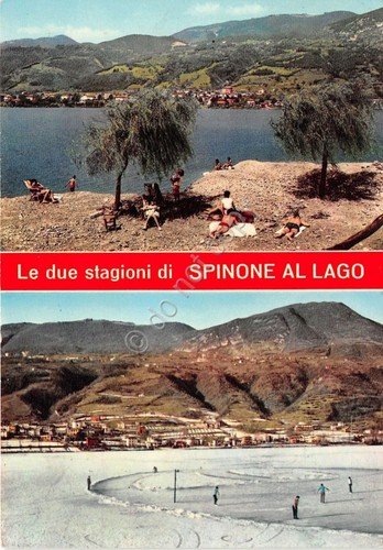 Cartolina - Postcard - Spinone al Lago - due vedute …