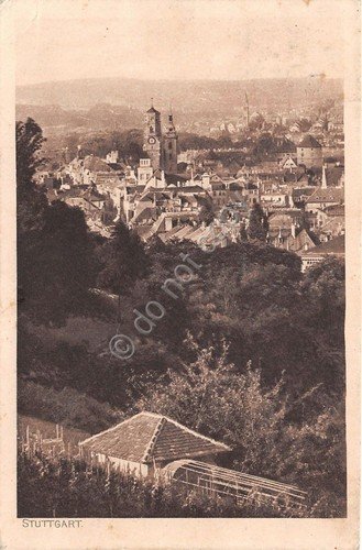 Cartolina - Postcard - Stuttgart - Panorama - 1911 | Immagine principale