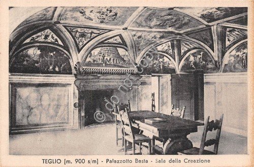Cartolina - Postcard - Teglio - Palazzotto Besta - Sala …