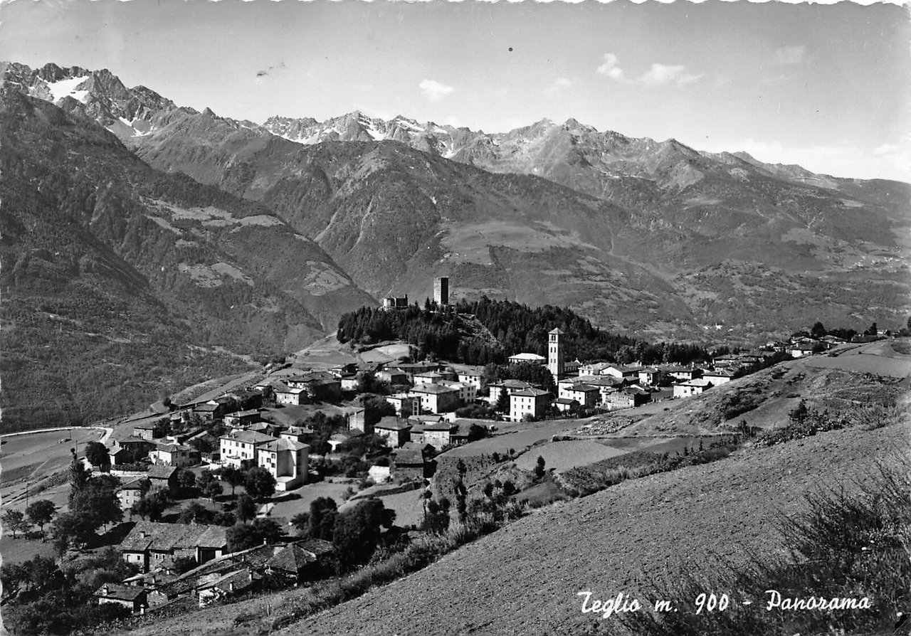 Cartolina - Postcard - Teglio - Panorama - 1960