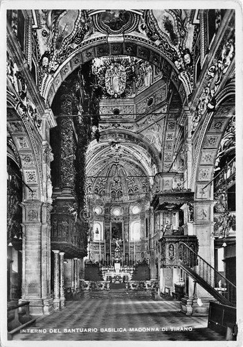 Cartolina - Postcard - Tirano - Santuario Basilica - interno …