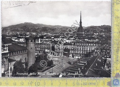 Cartolina - Postcard - Torino - Panorma - Piazza Castello …