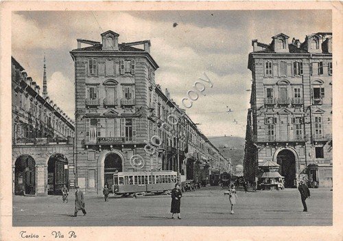 Cartolina - Postcard - Torino - Via Po - Animata … | Immagine principale
