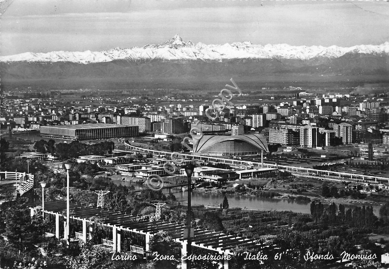 Cartolina - Postcard - Torino - Zona Esposizione Italia '61 …