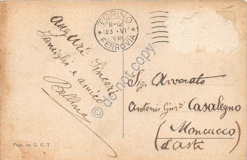 Cartolina - Postcard - Torino Monumento a Pietro Micca e …