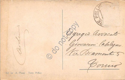 Cartolina - Postcard - Torre Pellice Panorama anni '30