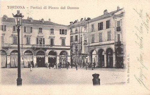 Cartolina - Postcard - Tortona - Portici Piazza Duomo - … | Immagine principale