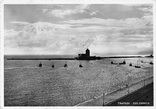 Cartolina - Postcard - Trapani - Colombaia - Barche- 1958 … | Immagine principale