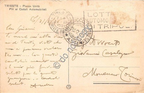 Cartolina - Postcard - Trieste Piazza Unità Pili ai Caduti … | Immagine Gallery 2