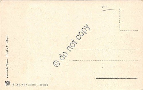 Cartolina - Postcard - Tripoli giardino arabo animata dromedario