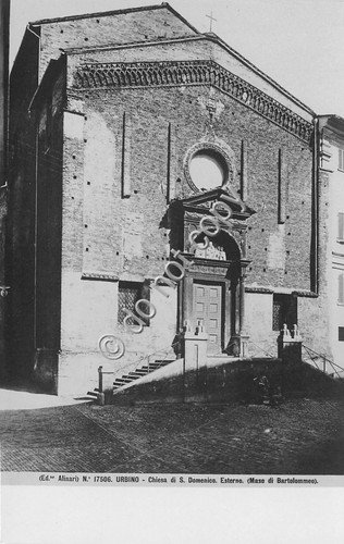 Cartolina - Postcard - Urbino Chiesa S. Domenico Ed. Alinari | Immagine principale